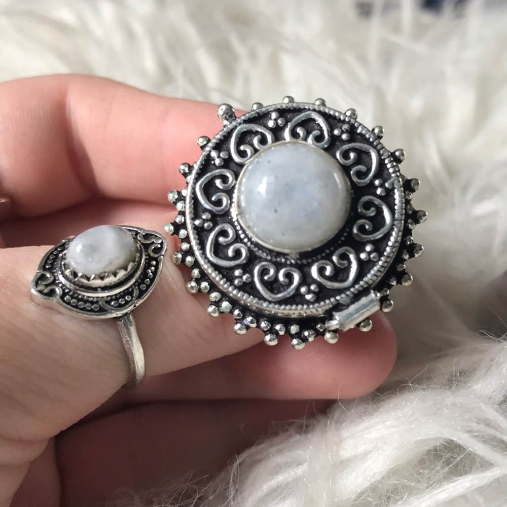 Poison / Pill Box Stash Locket Ring